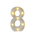 thumbnail image 2 of Warm White Marquee Number Lights | 0-9 Number Lights for Party, Bar, Home, Anniversary Decor; Wall & Table Decorative Marquee Lights; Battery Powered, 2 of 4