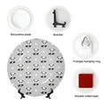 thumbnail image 4 of Daiia Panda Bear Printed Pattern Ceramic Plate Dinner Plates Bone China Decorative Plates with Display Stand Art Ceramic Ornaments for Wall Hanging Decoration-8in, 4 of 6