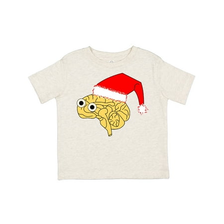 

Inktastic Santa Hat Brain Gift Toddler Boy or Toddler Girl T-Shirt