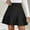 Black, variant on USSUMA Skirts for Women Midi Skirt Solid Color High Waist Zipper Mid-Calf Skirt Vintage Skirts Breathable Skirt Birthday Brown Skirt for Women Pu S