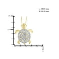 thumbnail image 4 of JewelersClub Diamond Tortoise Necklace Halloween Jewelry – Accent White Diamond Halloween Necklace – 14K Gold Plated Rope Chain with Tortoise Pendant – Witchy Jewelry for Women by JewelersClub, 4 of 4
