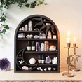thumbnail image 5 of Wood Storage Shelf - Stylish and Practical Wall Shelf, Crescent Sun and Moon Crystal Shelf, 5 of 5
