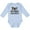 AE-Light Blue, variant on Inktastic Veterinarian Daddy is a Vet Boys or Girls Long Sleeve Baby Bodysuit