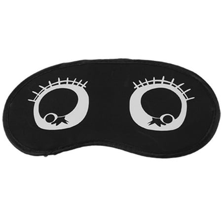 Black Elastic Strap Cartoon Eyes Pattern Eyes Blinder Mask Eyeshade