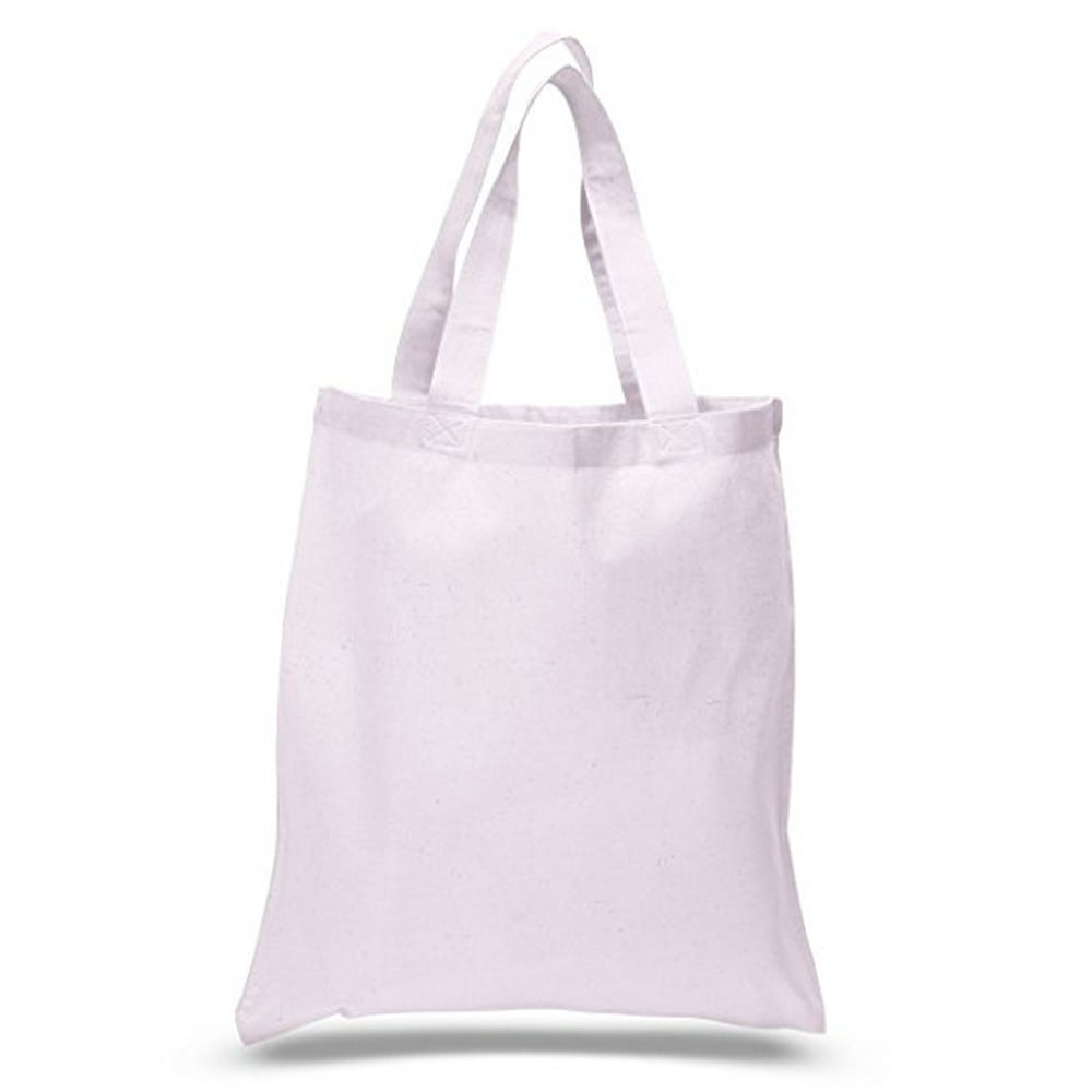 TBF Set of 6 Blank Cotton Tote Bags Reusable 100 Cotton Reusable