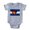 Heather Grey, variant on CafePress - Colorado Skiing Flag - Cute Infant Baby Football Bodysuit
