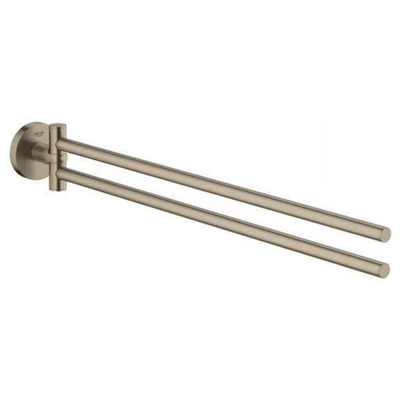 GROHE Essentials Double Towel Bar, Brushed Nickel