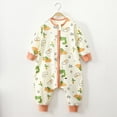 thumbnail image 2 of CAUYDY 0 3 6 9 Months 1T 2T Baby Boys Romper Infant Long Sleeve Sleepers for Girls Preemie Fall Winter Pajamas Newborn Clothes Sizes 1-2 Years,Light Yellow, 2 of 4