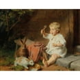 thumbnail image 3 of Felix Schlesinger 18x15 Black Modern Framed Museum Art Print Titled - The Playmates, 3 of 5