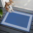 thumbnail image 4 of Dark Blue Greek Key Large Area Rugs for Bedroom Living Room, Soft Non Slip Carpet Bedside Rug, Geometric Greece Ancient Farmhouse Geo Rectangular Floor Cover Kitchen Accent Rug 2'x3' for Office, 4 of 9