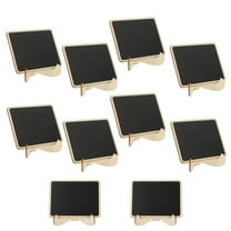 MLINS 10 Pack Mini Chalkboard Signs PVC Small Black Letter Boards for School Home and Office Decor