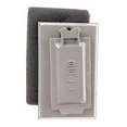 thumbnail image 1 of Hubbel Électrique Raco Gris Simple Gang Résistant aux Intempéries GFCI Boîte Couverture 5103-0, 1 of 3
