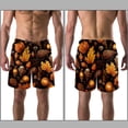 thumbnail image 3 of luoweisi Men's Beach Shorts Quick Dry Swim Trunks with Mesh Lining Acorns 2XL, 3 of 5