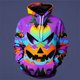 thumbnail image 3 of Sudadera con capucha con estampado de calabaza de moda de Halloween para hombre, divertida sudadera informal de manga larga con estampado 3D, jersey de gran tamaño con capucha, 3 of 5