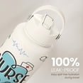 thumbnail image 4 of Botella de agua SANDJEST 946 ml con aislamiento de acero inoxidable, 4 of 8