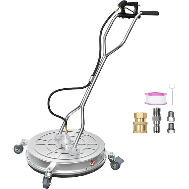 YITAHOME Pressure Washer Surface Cleaner, 20" Dual Handle with 4