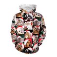 thumbnail image 3 of Sudadera con capucha navideña para hombre, con estampado 3D, con diseño festivo de Papá Noel, muñeco de nieve y vacaciones, informal, de gran tamaño, 3 of 5
