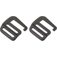 thumbnail image 1 of Metal G Hooks Webbing Buckles, G-Hook Wave Buckle Adjusters Slide Buckle for Backpack Strap Webbing 2Pcs, 1 of 5