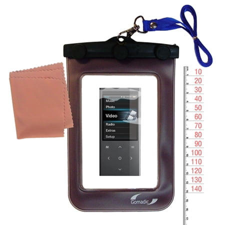 Gomadic Clean and Dry Waterproof Protective Case Suitablefor the Coby MP767 to use Underwater