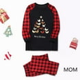 thumbnail image 6 of Odeerbi Christmas Pajamas for Family Holiday Plaid Long Sleeve Family Christmas Pajamas Matching Sets Mom Merry Christmas Print Parent-child Suit Two-Piece Sleepwear Xmas PJs Set Red, 6 of 8