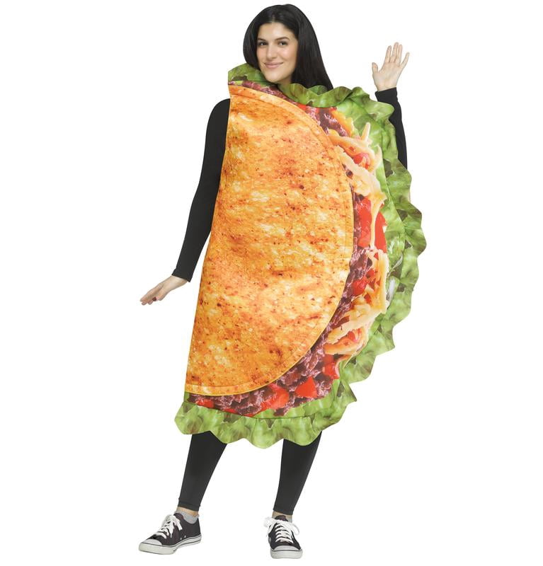 Taco and Hot Sauce, 2PC, Halloween Couple Costume for Adults, Adult Size S-XL (28-42), by Way to Celebrate