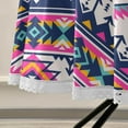 thumbnail image 5 of Coolnut Tribal Ethnic Geometric Round Table Cloth, Heat Resistant Table Cover with Umbrella Hole and Zipper for Outdoor Camping Picnic Party BBQ, 60", 5 of 7