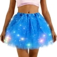 thumbnail image 2 of Cxenplz Women's Tutu Skirt Light Up Tutus Layered Tulle Ballet Skirt Sparkly Sequin Tutu Costume for Party Carnival, 2 of 7