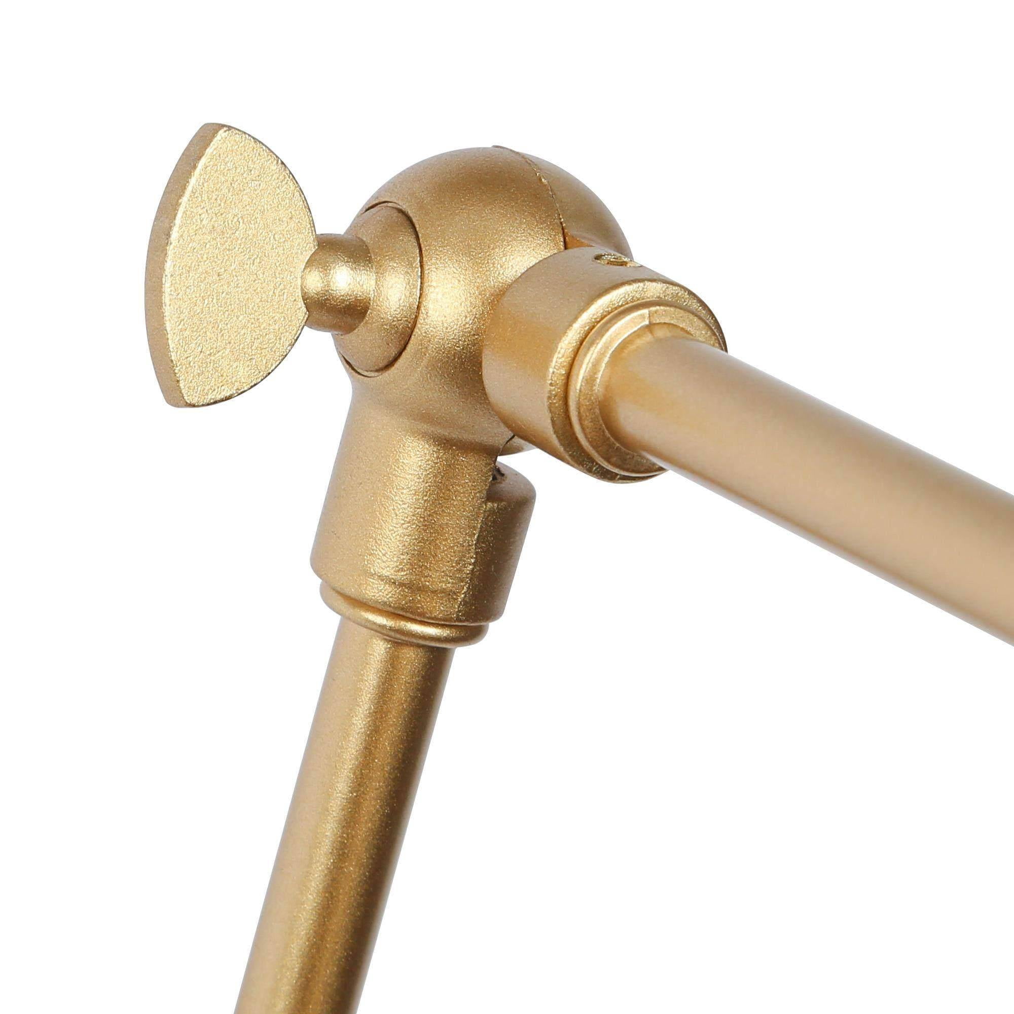 LNC 2 Pack 2-in-1 Plug in and Hardwired Gold Dimmable Swing Arm Modern Wall Sconce