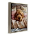 thumbnail image 3 of Stupell Industries Cottage Nap Time Cuddling Pup Brown Floating Frame Canvas Art, 25 x 25, by Jim Baldwin, 3 of 8