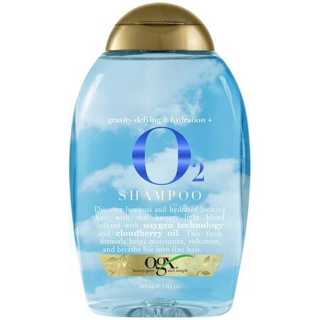 Organix Gravity-Defying & Hydration Plus O2 Shampoo, 13 Fluid (Best Shampoo For Dry Frizzy And Damaged Hair)