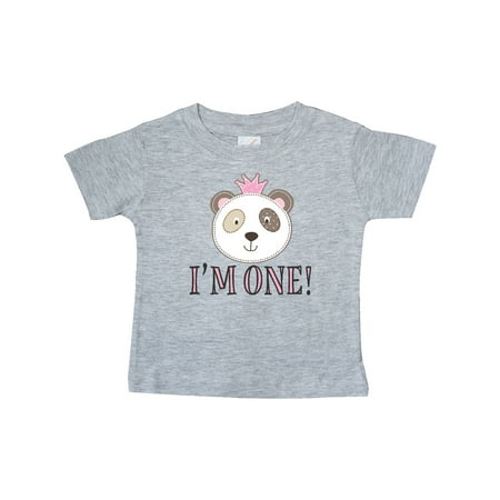 

Inktastic First Birthday Panda 1 Year Old Girl Gift Baby Girl T-Shirt