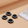 thumbnail image 2 of Tapa de botón basculante 4 piezas de silicona Joystick analógico Thumbstick Grip Cover para PS4 (negro + blanco) Hugtrwg Para estrenar, 2 of 9