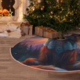 thumbnail image 5 of Fotbe Starry Sky Meditating Fox Pattern Christmas Tree Skirt, Tree Skirts Plush Christmas Decorations, Christmas Tree Skirts Xmas Decorations Holiday Party Decor-48", 5 of 6