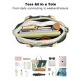 thumbnail image 4 of Tote Bag for Women - Boho Abstract Art Shoulder Bag - Large Utility Work Duffle Bag with Zipper Handbag for Travel, Work, Sprots, 4 of 5