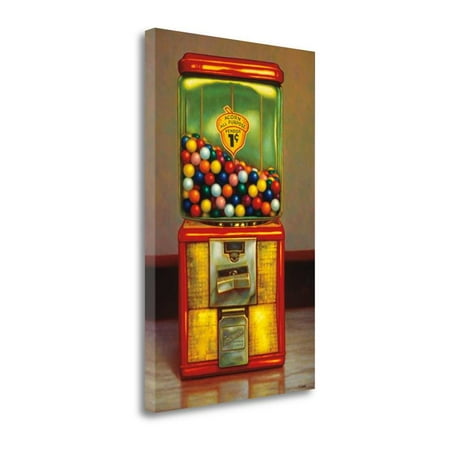 16" x 24" Gumball Machine X By Tr Colletta - Print on Canvas Fabric Multi-Color