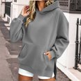 thumbnail image 5 of FchengtaiS Oversized Hoodies Sweatshirts for Womens Casual Loose Fleece Hooded Pullover Tops with Pockets and Side Split, 5 of 7