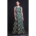 thumbnail image 2 of Bimba Robe Longue Sans Manches à Imprimé Floral pour Femmes Style Chic Maxi-Robe-X-Grand, 2 of 5