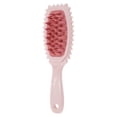 thumbnail image 1 of Cepillo de champú para cabello de borde ondulado Unique Bargains 1 Pc para masaje en la cabeza 8.86"x2.83"x1.3" Rosa profundo, 1 of 6