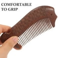 thumbnail image 5 of GETAJGHSD Portable Wooden Fine Tooth Comb for Hair Styling with Lightweight Brown Fish Design, 5 of 8