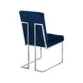 thumbnail image 5 of Meridian Furniture Alexis Velvet Dining Chair in Navy (Set of 2), 5 of 5