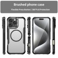 thumbnail image 3 of Étui de Protection en Fibre de Carbone Brossée pour iphone 16 Pro Max iphone16 Plus Magsafe Magnétique Charge Sans Fil Bleu pour iphone 16 Plus, 3 of 6
