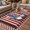 Deep Red, variant on God Bless America Outdoor Rug for Patio/Deck/Porch, Non-Slip Large Area Rug 5 x 7 Ft, Gnomes Red Blue Stripes Stars Country Indoor Outdoor Rugs Washable Area Rugs, Camping Rug Carpet Runner