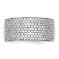 thumbnail image 4 of Auriga Fine Jewelry 14K White Gold Micro Pave Complete Diamond Band for Women Size 7 (0.97ct, Clarity- I1), 4 of 6