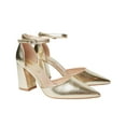 thumbnail image 1 of Dorothy Perkins Womens Blanche Pointed Ankle Strap High Block Heel Court Shoes, 1 of 4