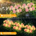 thumbnail image 7 of Fohil Solar Garden Flower Lights,2 Pack Outdoor Waterproof 10-Head Hydrangea LED Lights,Solar Powered Decor for Garden Path Yard, 7 of 7