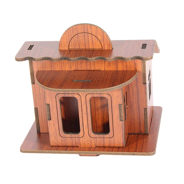 Rompecabezas 3D Arquitectura Cabaña Construcción Kits de bricolaje Artesanía Educación Juguete Adorno Comercio
