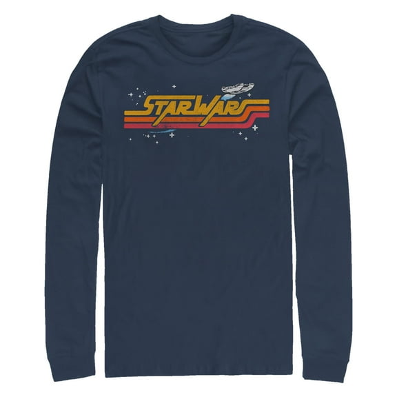 Men's Star Wars: A New Hope Galactic Retro Logo Long Sleeve Shirt