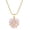 pink, variant on Tarien Diamond Castle Opal Heart Necklace For Women Friendship Necklaces BFF Birthday Christmas Valentine's Day