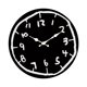 thumbnail image 2 of Reloj de pared silencioso, redondo, único, de fácil lectura, decoración de pared para 10022, 2 of 9