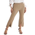 thumbnail image 1 of POINTERTECK Pantalon Ample Décontracté pour Femmes Taille Haute Couleur Unie Jambe Évasée avec Poches, 1 of 6